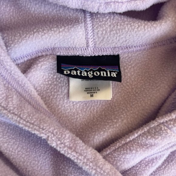 Patagonia Fleece Pullover Hoodie - Lilac/ Lavender Colour - M - Picture 7 of 9